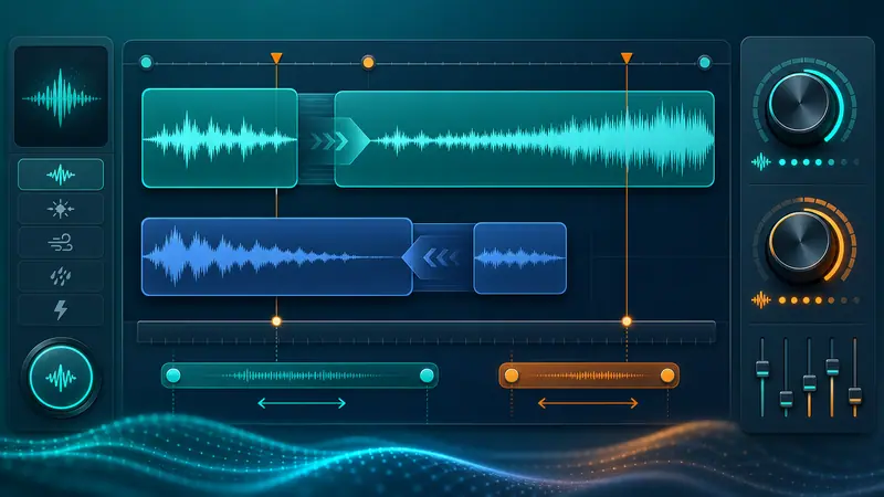 Sound effect duration and waveform control interface
